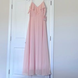 Birdy Grey Blush Pink bridesmaid dress. Size Large.